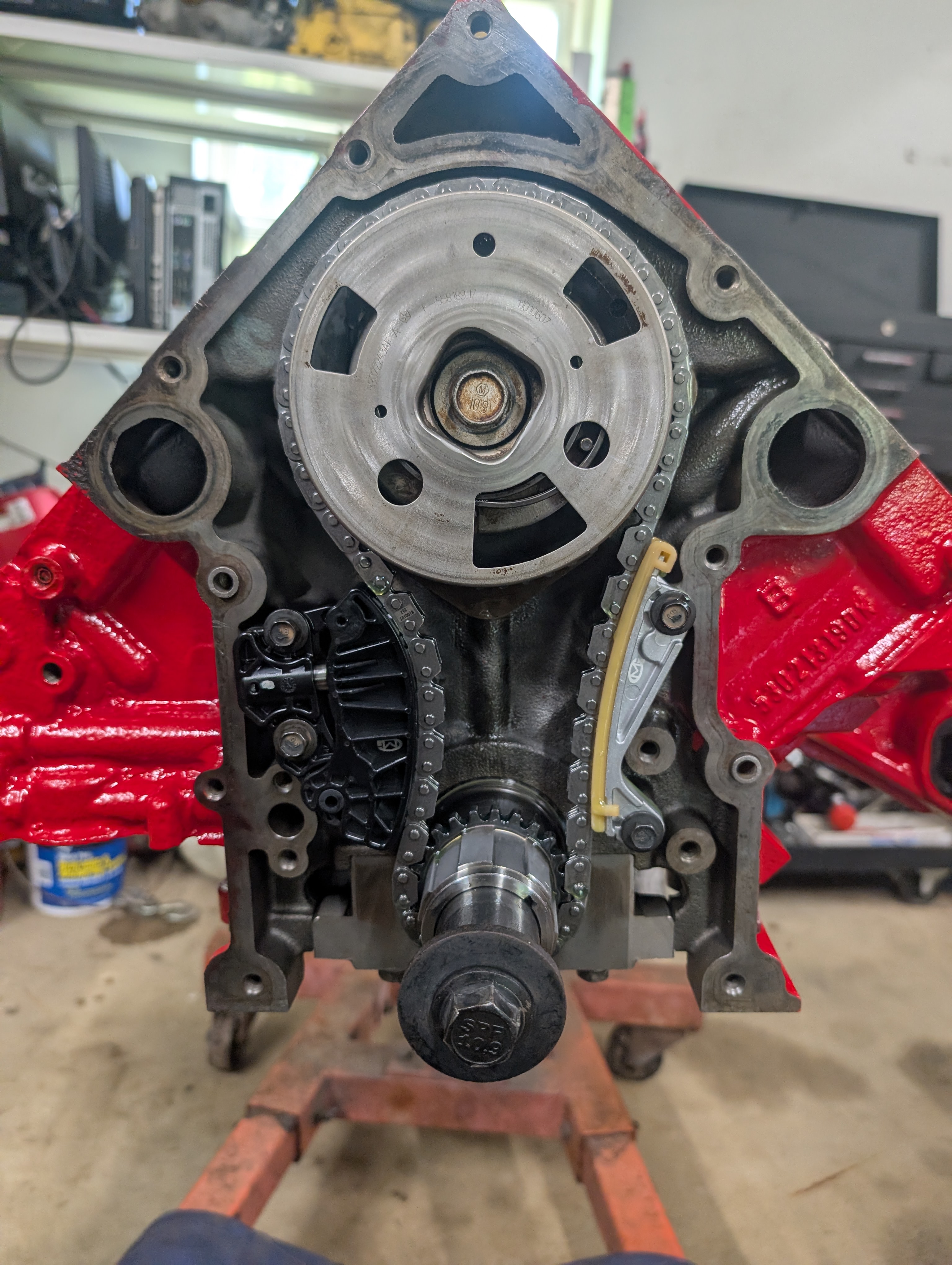 Timing gear and chain